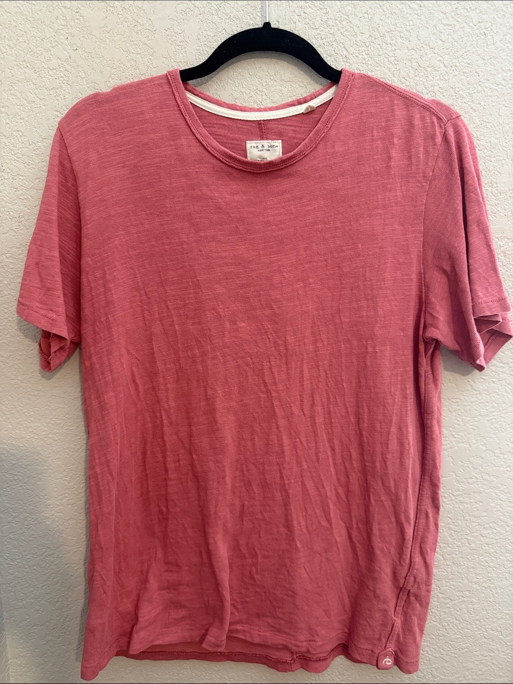 Rag & Bone Pink Crewneck T-Shirt